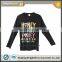 Girl's Long Sleeve Pullover Shirt With 100%cotton Fabric And Printing