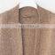 women open front no button winter pocket long cardigan sweater wool coat with low prices