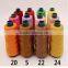wholesale dyed high tenacity 100pec ployester sewing thread with plastic tube