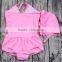 Yawoo New Arrival Baby Girls Pink Swinwear 2pcs Cute Set Infant Kids Bikini with Bathing Cap