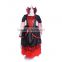 Halloween white and red wing with dress children devil dress children devil dress