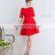 A-line/Princess Straps Court Train Chiffon 1/2 Sleeves prom Dress ED532