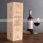 Wholesale luxury customized Single red Wine Box Cheap Wooden wine gift box