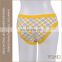 Hot selling lace plaid panty high elasticity cotton underwear for fat women
