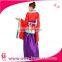 Gothic Japanese woman traditional fancy dress medieval costumes plum blossom embroidery dress