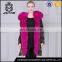 Modern and fashionable real fur trimmed coats with warm hodded