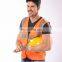 EN471 standard fashion reflective vest high visibility work wear reflective vest