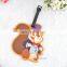 Customized 3D cartoon soft rubber bag tag/ pvc luggage tag