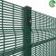 8ft welded wire mesh fencing green vinyl coated clearvu fence for hotel