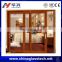 China famous brand Virgin Aluminum profile wood color advanced technology laminated glass aluminium modern main door designs