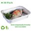 [30 Pack] Foil Pans for Chafing Racks, Aluminum Disposable Pans (1100 ML), Aluminum Pans for Freezing and Heating Food, Aluminum Tins Baking, Roasting Pans for Ovens