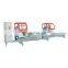 Aluminum double head mitre window cutting saw fabrication equipment