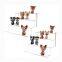 manufacture professional custom acrylic 3 step display stand