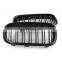 Front Kidney Grill Grille 2014-2017 Gloss Black Dual Slats For BMW F15/F16 X5 X6