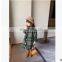 New products for autumn and winter 2020, children's woolen coat, girl, Korean style, western style plaid coat