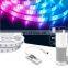 LED Strip Light Non-Waterproof Kit SMD 5050 16.4Ft (5M) - SMD RGB 150 Leds Strip Light String Tape+24 Key wifi Control