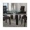Contemporary Stainless Steel Frame Tempered Glass Top Coffee Table