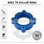 Carest Billet Aluminum Throttle Body Spacer Air Intake for 2.3 EcoBoost Ford Mustang 2.3 turbo Blue