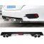 Body Kit Car Rear Bumper Spoiler Lip Auto Car Rear Bumper Diffuser For 10TH Civic 2016-2019