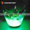 2016 customize rechargeable battery powered illuminated acrylic plastic led ice bucket