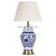 Chinese classical blue and white porcelain table lamp ceramic table lamp