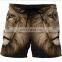 2021  Men Custom Shorts Lion Black Clearly Printed  Men Summer Beach Swim Shorts
