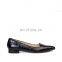 Black Crocodile flat print design for ladies flat shoes women comfortable pumps low heel pointed toe sandals shoe