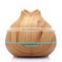 Christmas Gift Rose Bud shaped Trending New arrival Wooden Grain Remote Ultrasonic Cool Mist Aroma Diffuser Humidifier