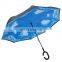 2021 New Style Inverted Umbrella Smart Reverse Upside Down Inverted Umbrella Double Layer