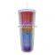 Hot SellingMulti Color Double Wall Studded Matte Plastic Tumblers Cup Studded Coffee Tumbler Cups with Lid
