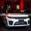 High Quality Auto Parts for Land Rover Range Rover Sport 2014-2018 With Front Rear Bumper Headlights Upgrade to SVR Style