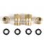 Hot sale no leak solid brass 3/4 inch GHT Thread Easy Connect Fittings garden hose quick connector
