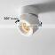 LED Surface Spot Ceiling Lighting 360 Degrees Round Curve Rotation LED COB Down Lamps Cylinder Creative COB Spot Light
