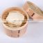 Custom Commercial Kitchen Mini Dim Sum Food Sticky Rice 3 Tier 10 Inch Big Bamboo Steamer Set