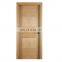 Modern high single oak panel popular solid core flush interior oak wood frame best door designs