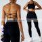 Custom Ladies Quick Dry Running Wear Sexy Halter Beauty Back Bra Gym Fitness Top Yoga Bra Women Backless Sports Bra