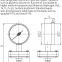 Flange Type Pressure Gauge DN25 DN50 1.6MPa，
