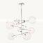 America Design Luxury Lamp GLASS GLOBE MOBILE SIX-ARM CHANDELIER 55