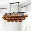 Industrial Style Oval glass ball lampshade Chandelier Ceiling Light Fixture For Living Dining Room Bedroom Kitchen Island Foyer