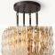 Exquisite Modern Luxury Diamond-Cylindrical Crystal Pendant Chandelier for Living Dining room Kitchen Island Foyer Bedroom