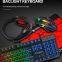 TF800 Regenbogen-Backlight-Tastatur, farbenfrohe Backlight-Maus, gro?formatiges Mauspad, Gaming-Headset-Pad, 4-in-1-Spielkombo