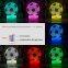 3d optical Illusion real madrid Night Light Football Ball toy lamp Touch Sensor Remote for Kid Decoration Soccer Table Lamp Gift