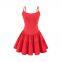 Sweet and spicy girl ballet-style lace wrap-around halter dress with a fitted waist and elastic waistband, A-shaped, with a fluffy short skirt and a charming atmosphere.