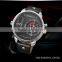 2015 hot fashion double time watch cheap leather band watches