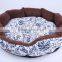 Blue Flora Winter Thick Canvas Pet Bed