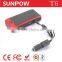SUNPOW portable power bank 12v dual usb car charger jump starter