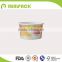 Disposable 480ml ice cream paper cup with lids and spoons