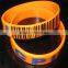 custom qr barcode band silicone barcode engraved band