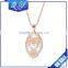 Rose Gold Plated Luxury Costume Jewelry in Necklace Wholesale