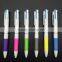 Hot selling candy color 3 color ink ball pen for students
